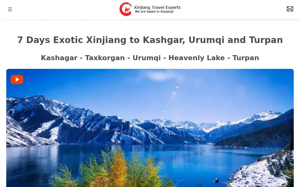 Screenshot of xinjiangtravel.org