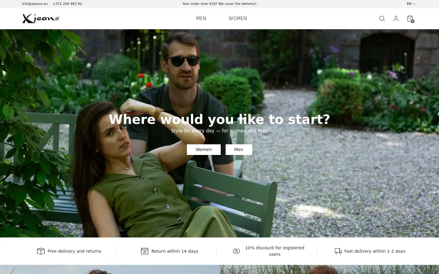 Screenshot of xjeans.eu