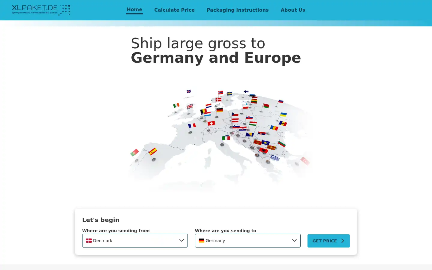 Screenshot of xl-paket.de