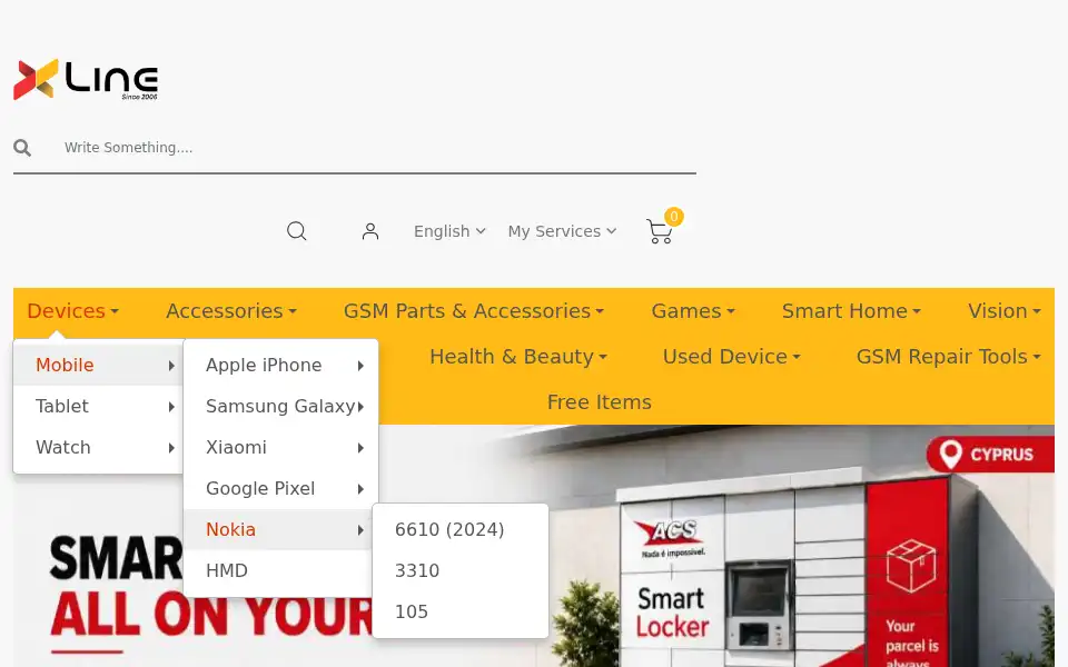 Screenshot of xlineparts.com