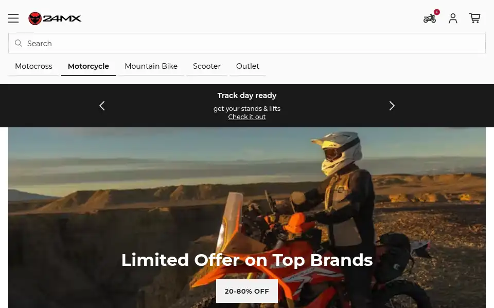 Screenshot of xlmoto.com