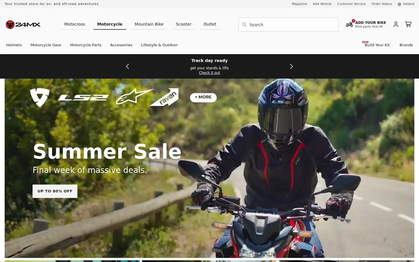 Screenshot of xlmoto.ie