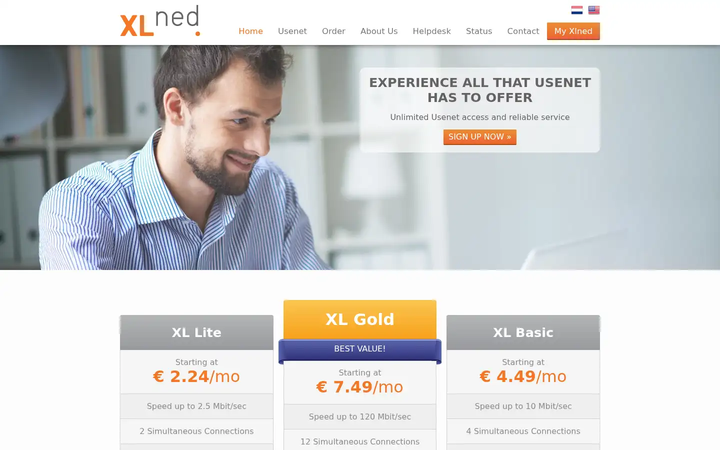 Screenshot of xlned.com