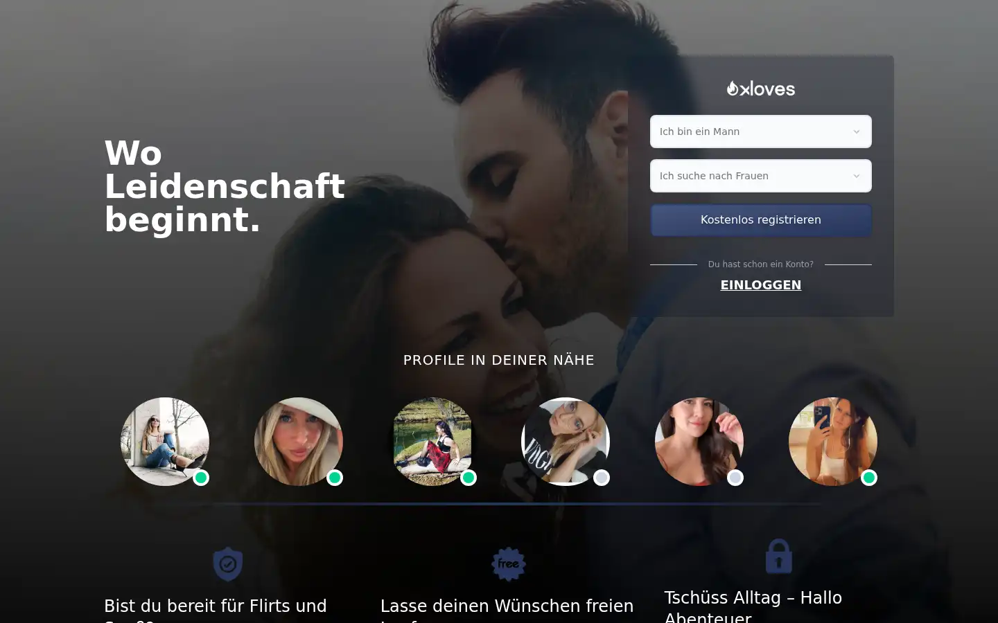 Screenshot of xloves.com