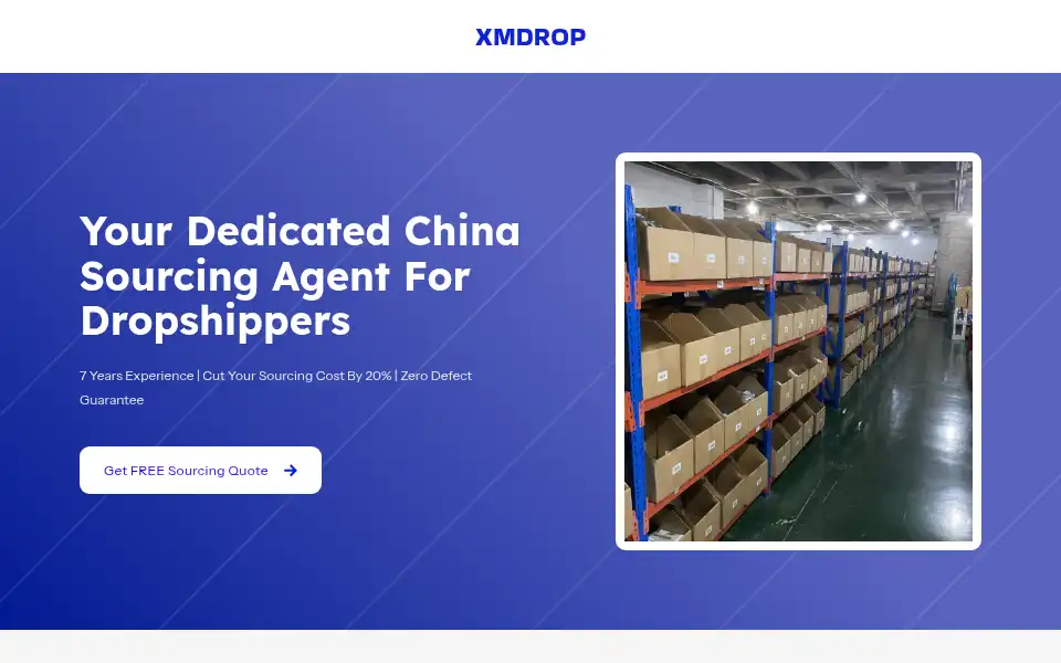 Screenshot of xmdropship.com