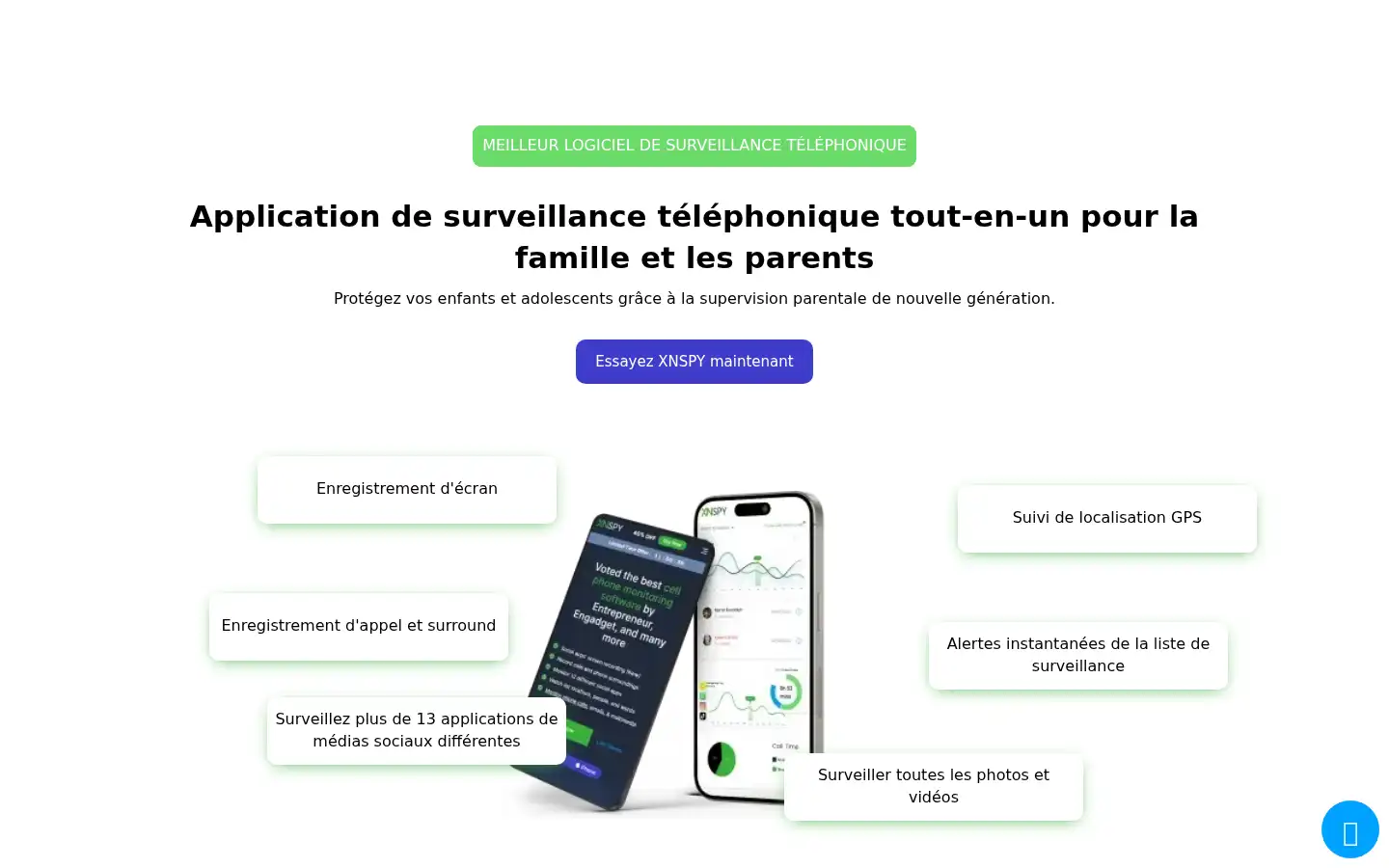 Screenshot of xnspy.com