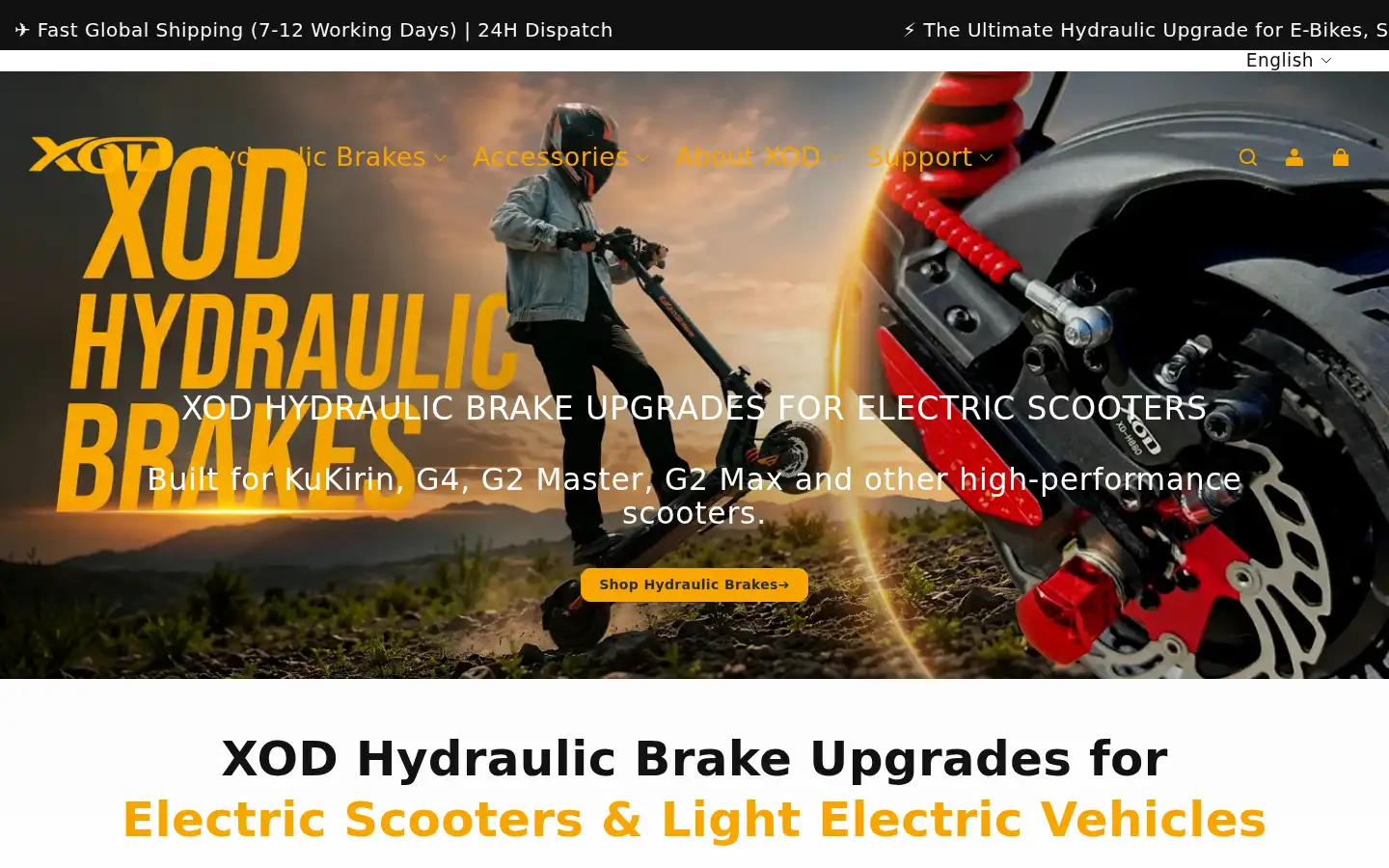 Screenshot of xodbrakes.com