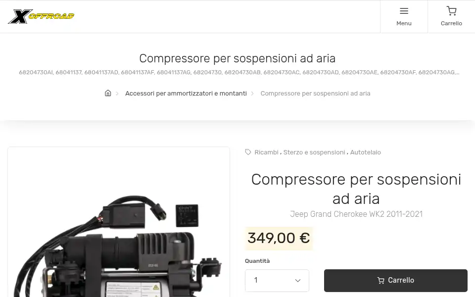 Screenshot of xoffroad-italia.it