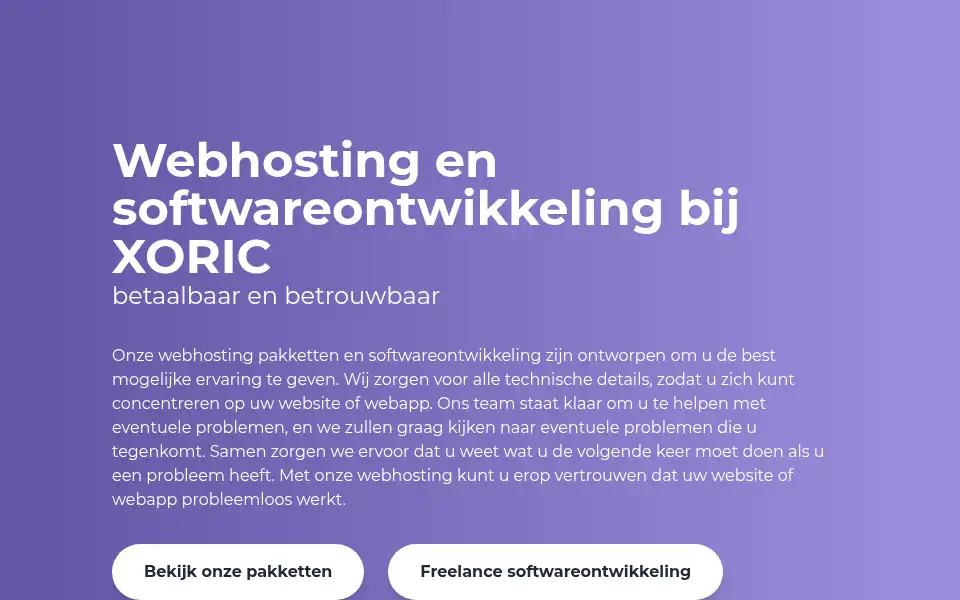Screenshot of xoric.nl