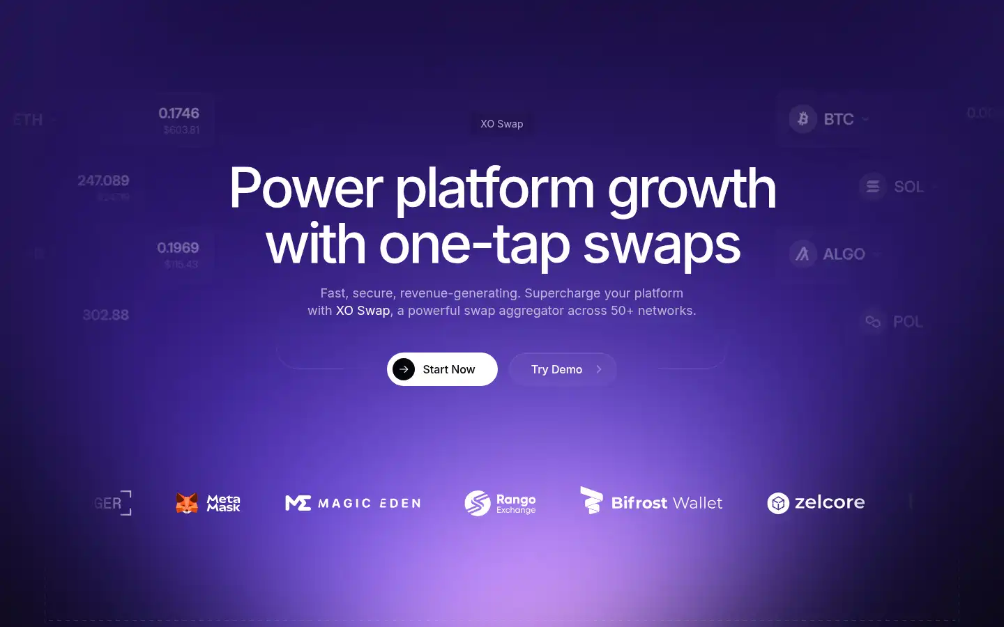 Screenshot of xoswap.com
