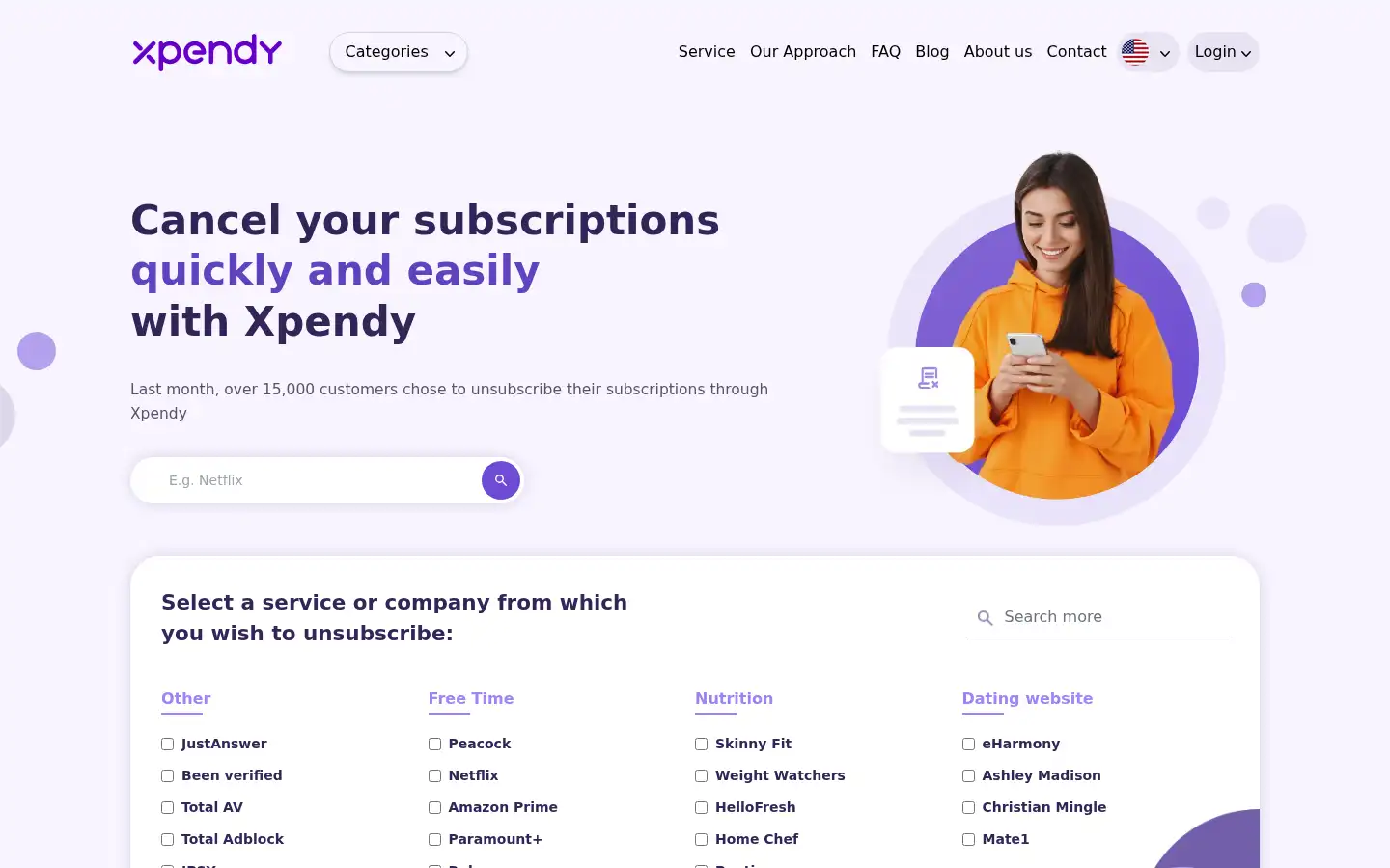Screenshot of xpendy.com