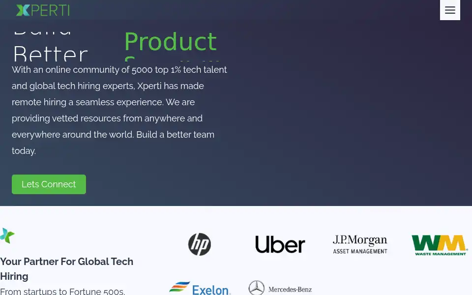 Screenshot of xperti.io