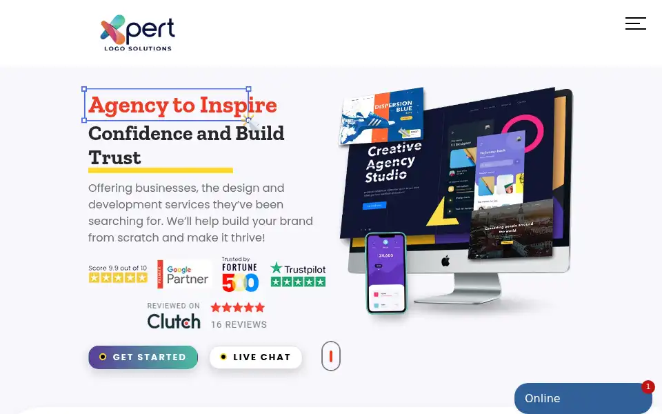 Screenshot of xpertlogosolutions.com