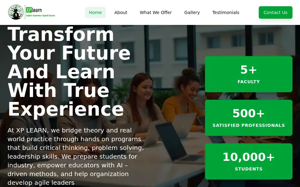 Screenshot of xplearn.in