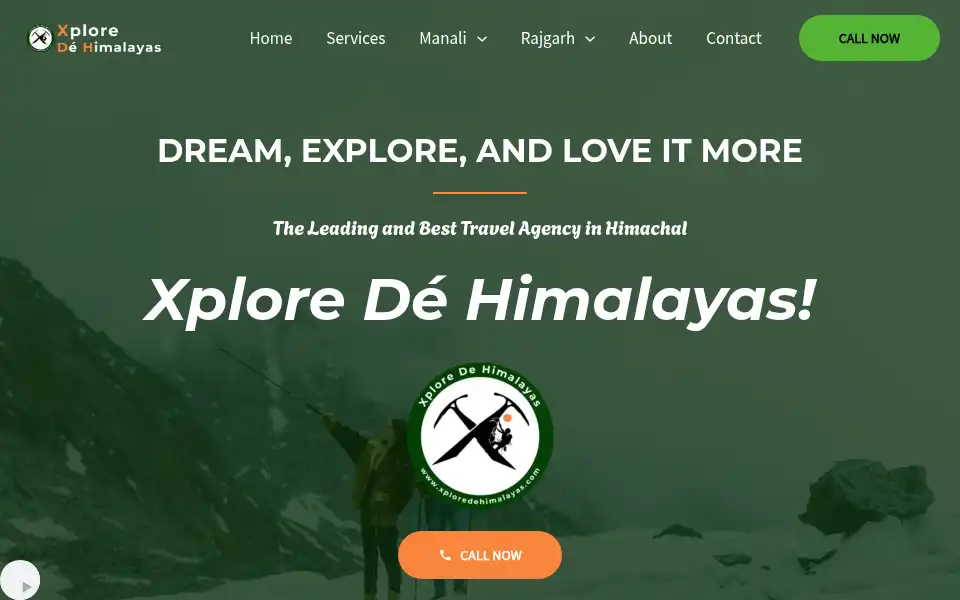 Screenshot of xploredehimalayas.com