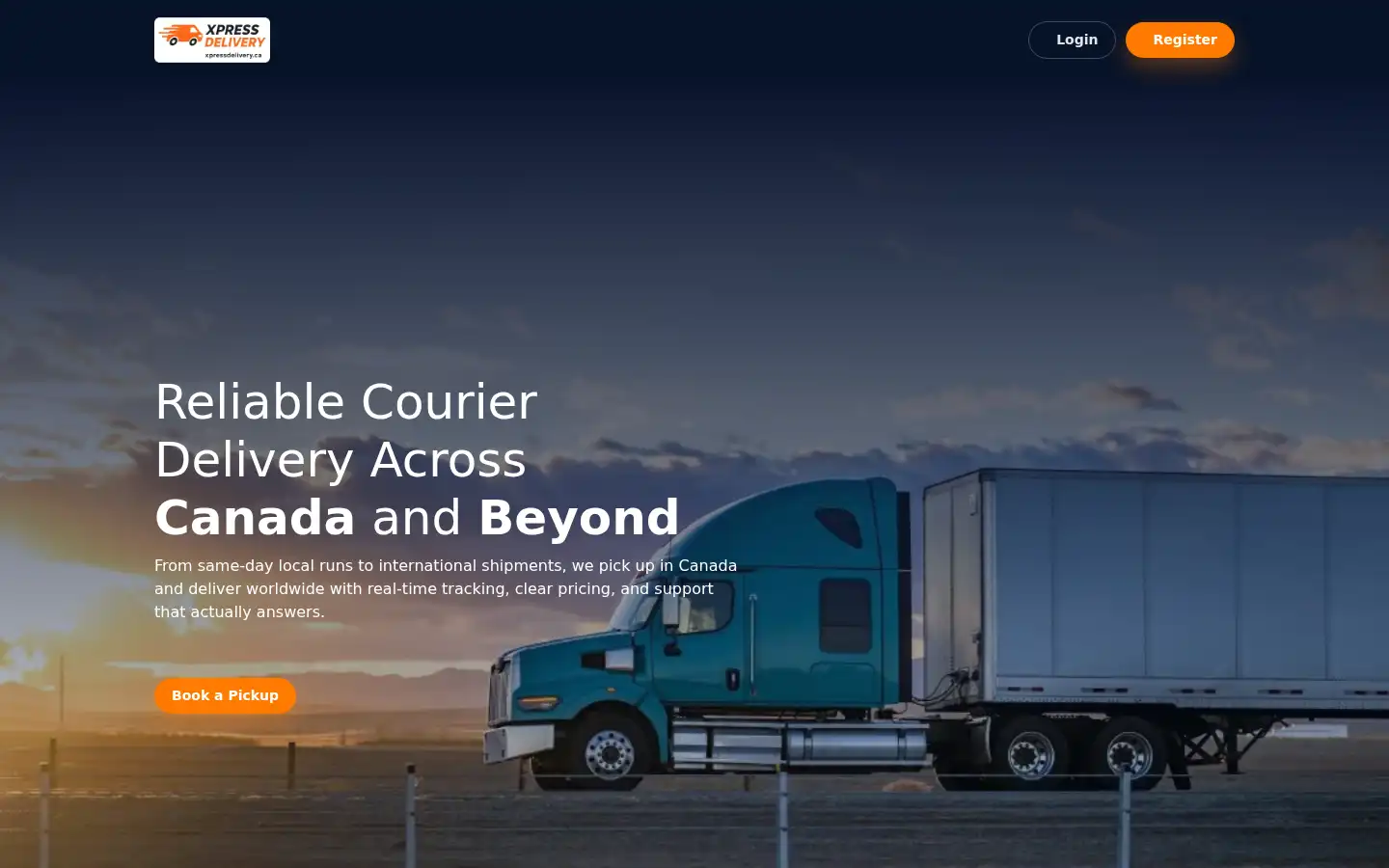 Screenshot of xpressdelivery.ca