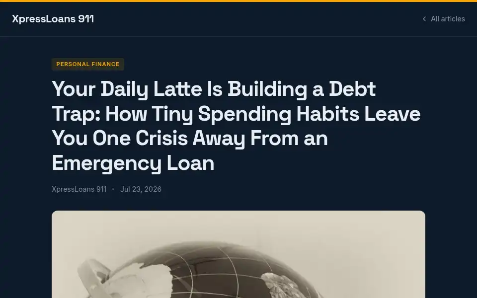 Screenshot of xpressloans911.com