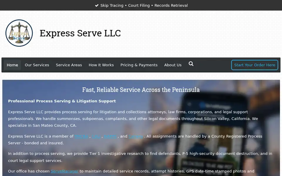 Screenshot of xprsssrv.com