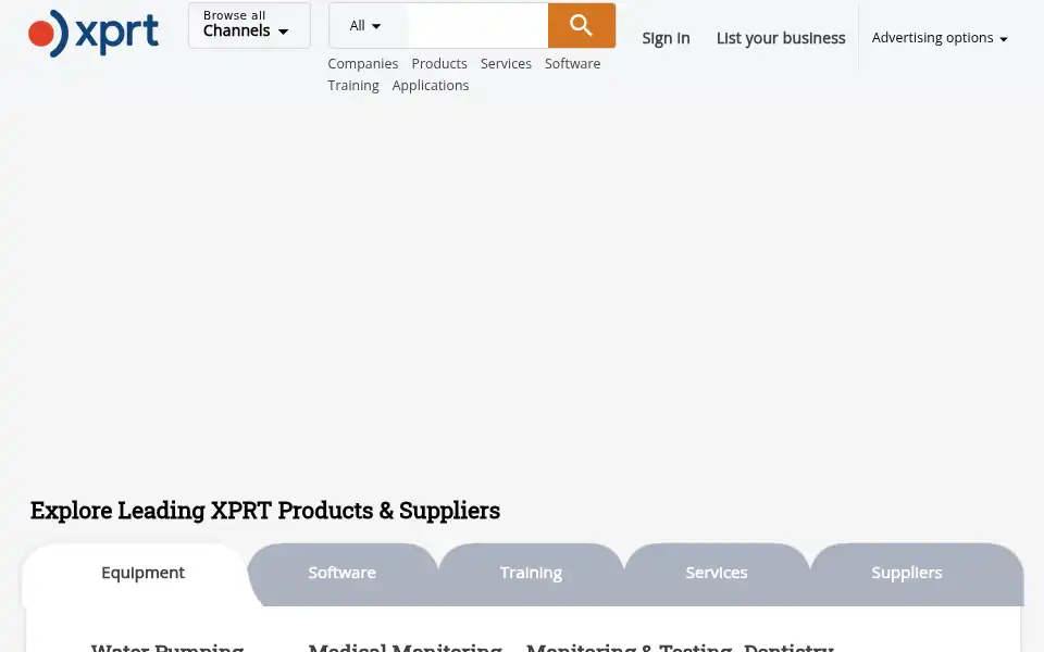 Screenshot of xprt.com