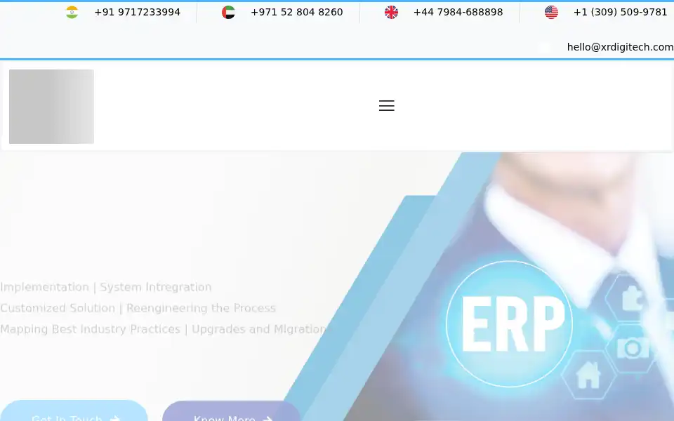 Screenshot of xrdigitech.com