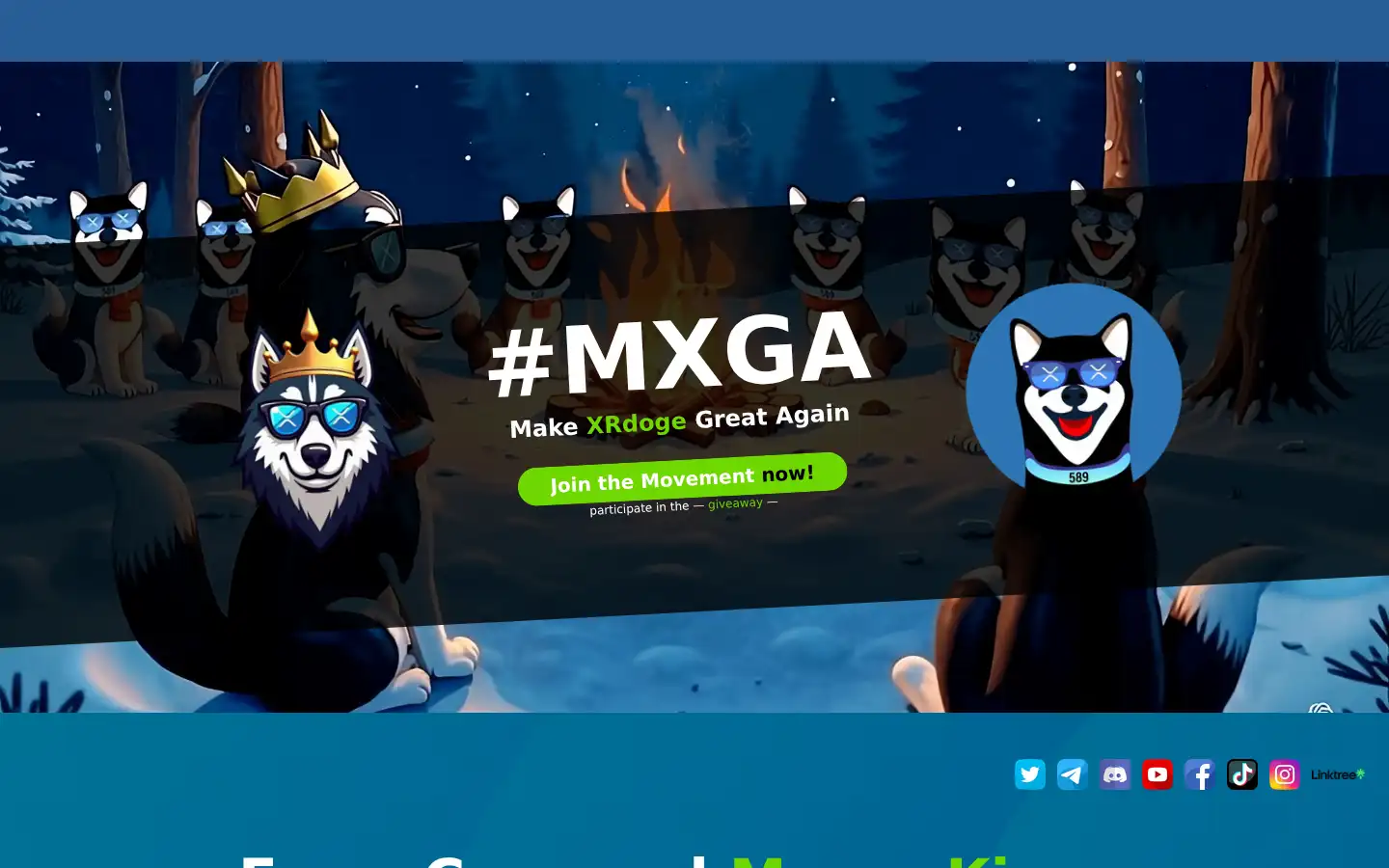 Screenshot of xrdoge.org