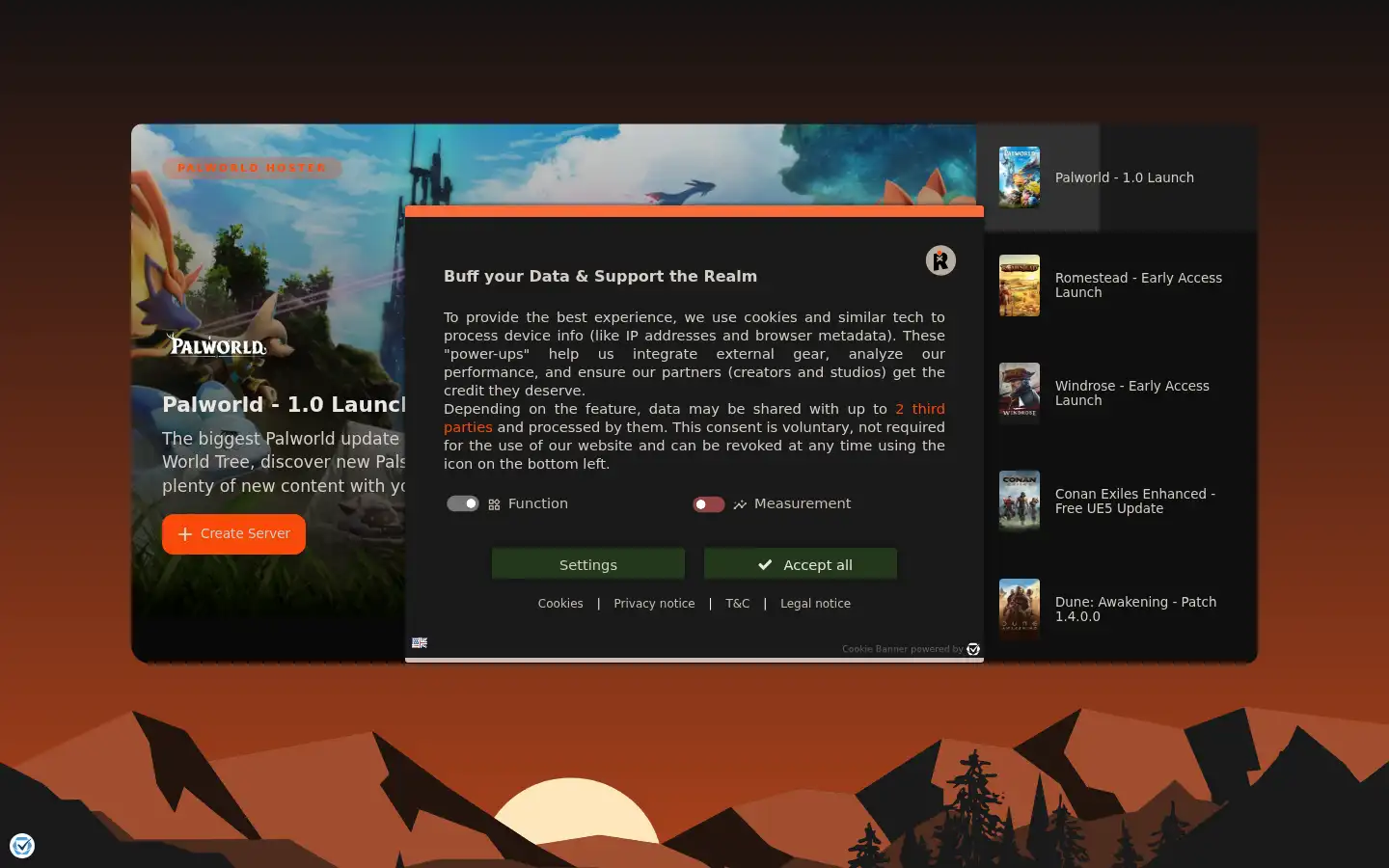 Screenshot of xrealm.com