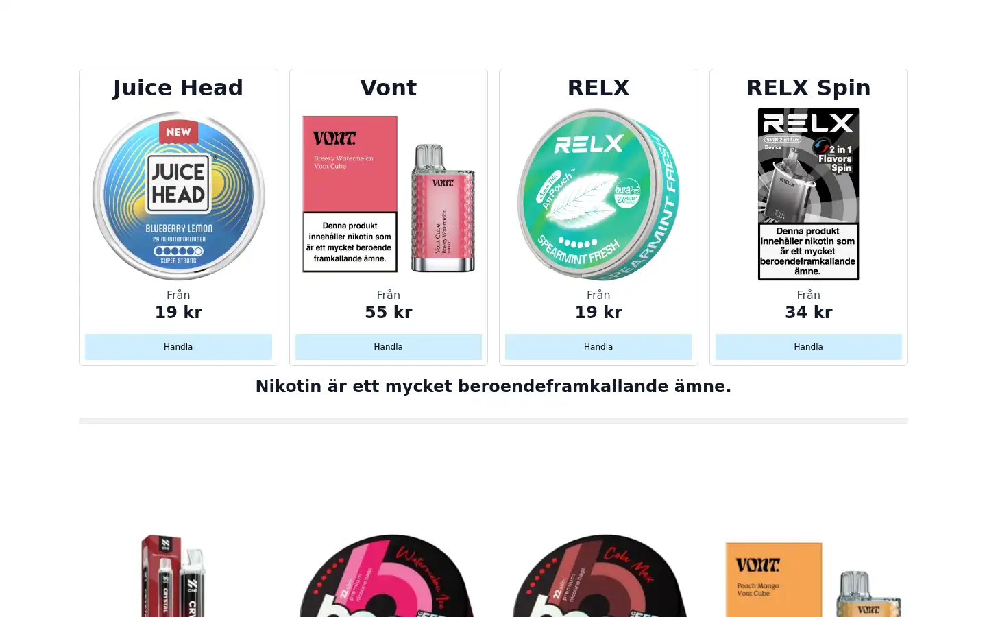 Screenshot of xsnus.se