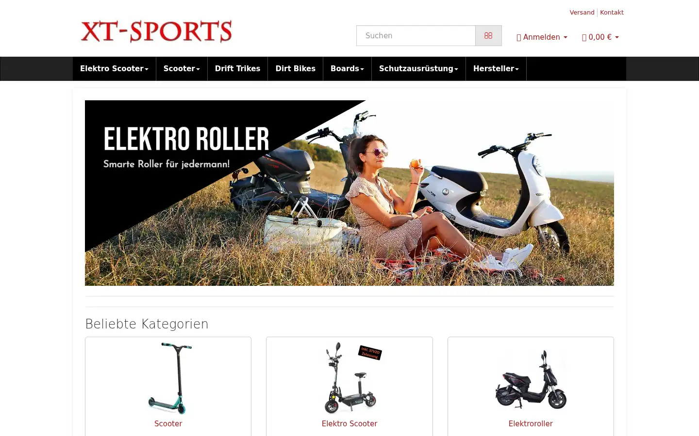 Screenshot of xt-sports.de