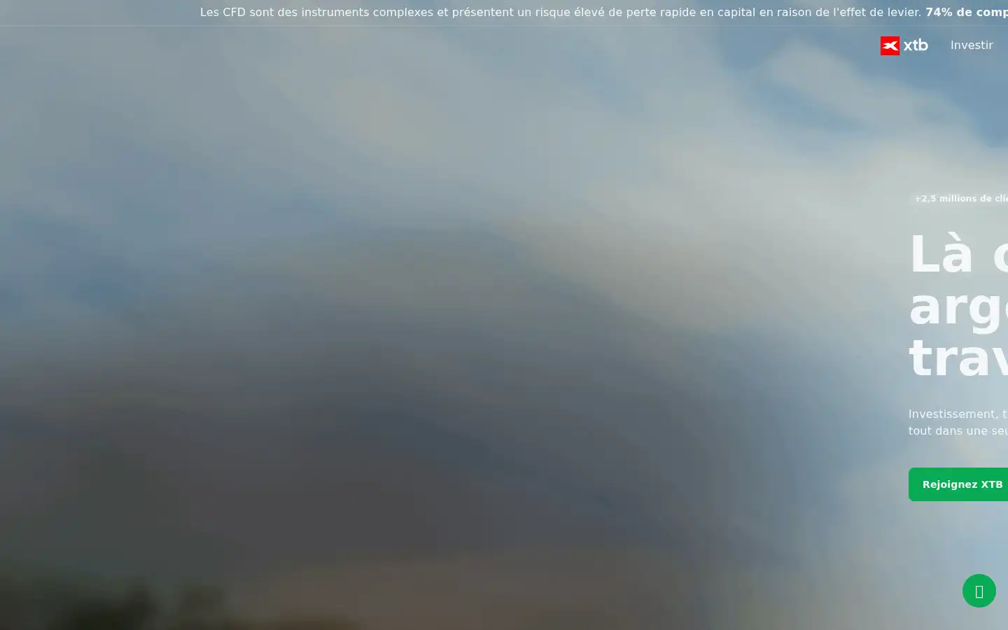 Screenshot of xtb.com