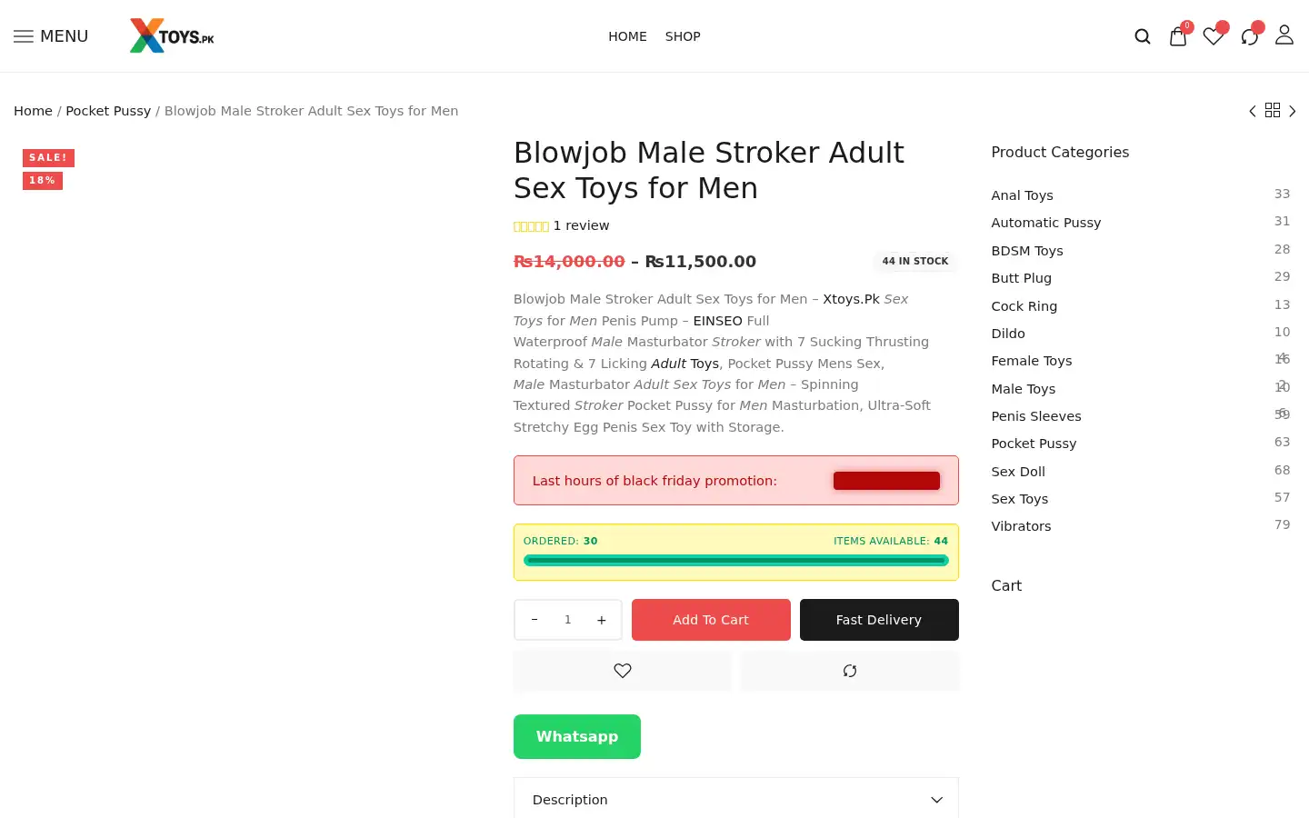 Screenshot of xtoys.pk