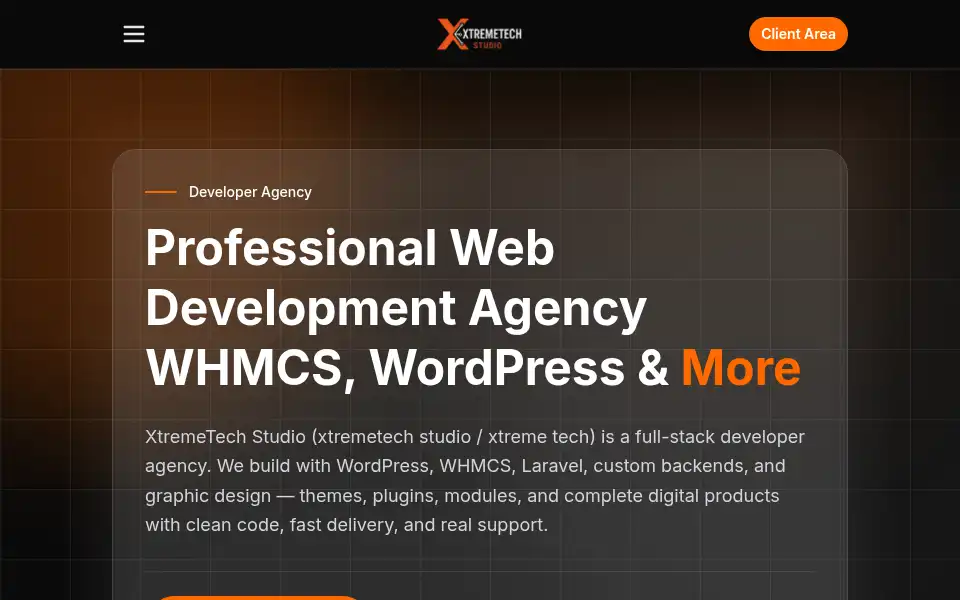 Screenshot of xtremetechstudio.com