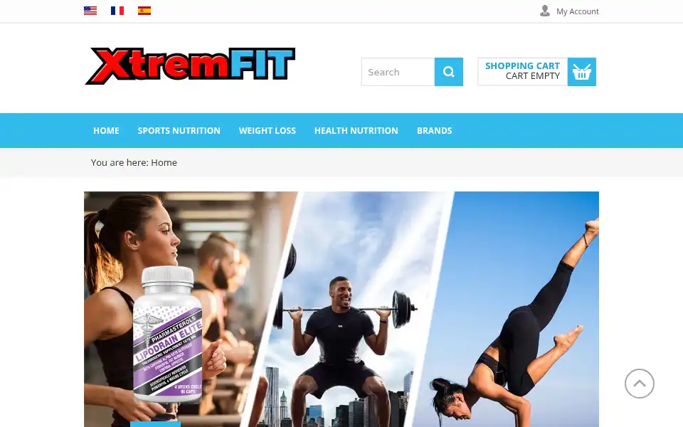 Screenshot of xtremfit.com