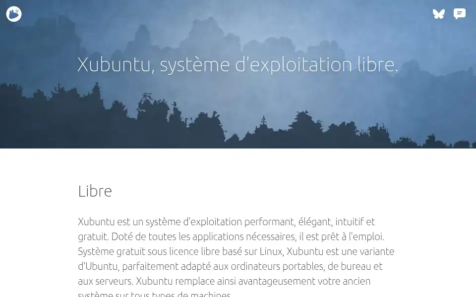 Screenshot of xubuntu.fr