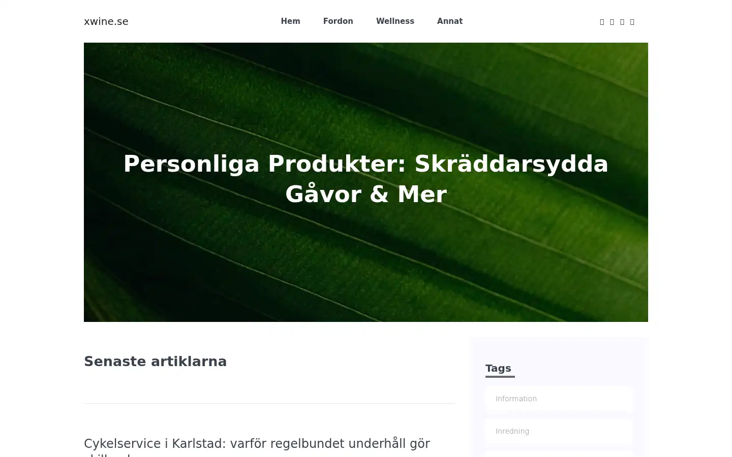Screenshot of xwine.se