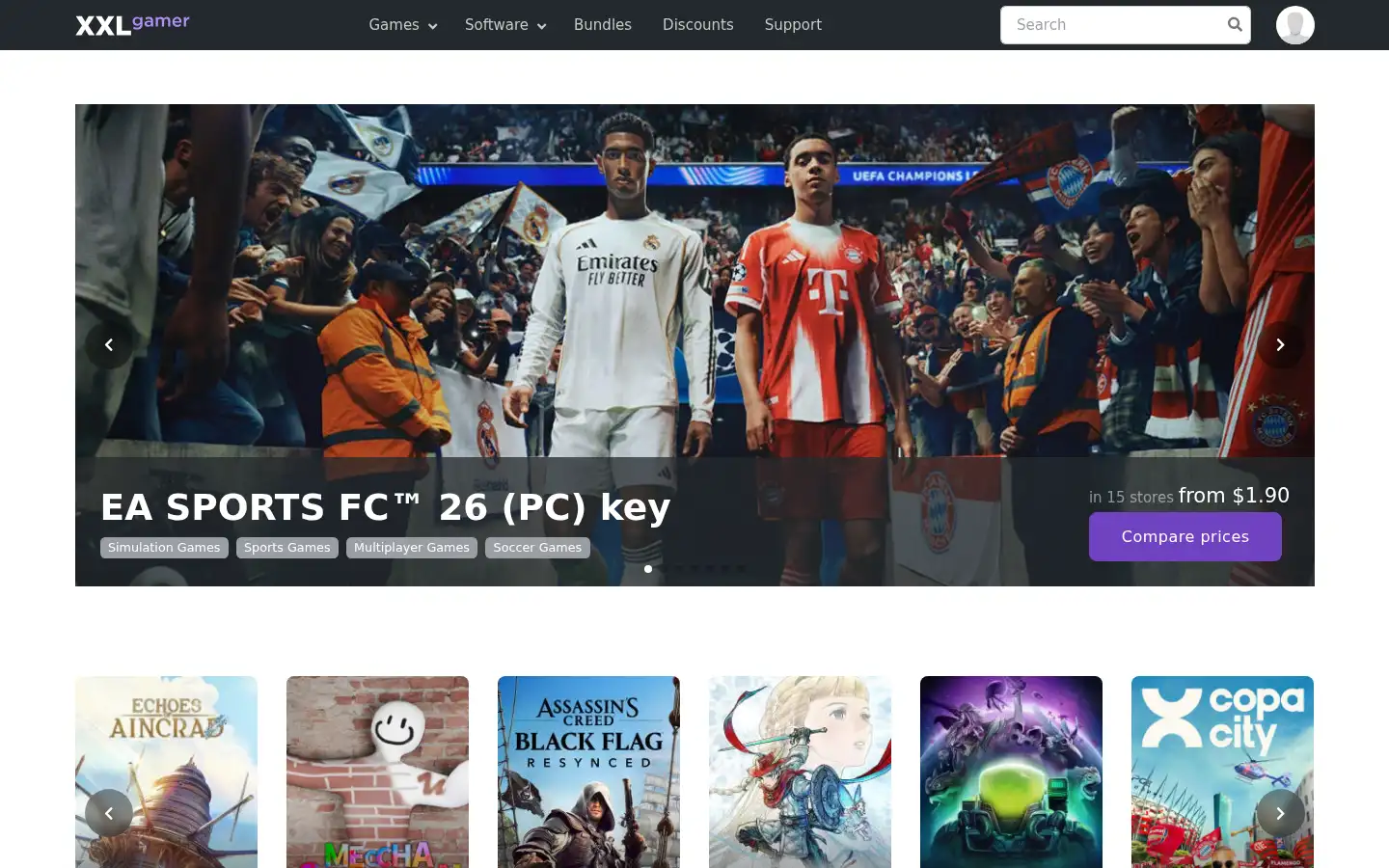 Screenshot of xxlgamer.com