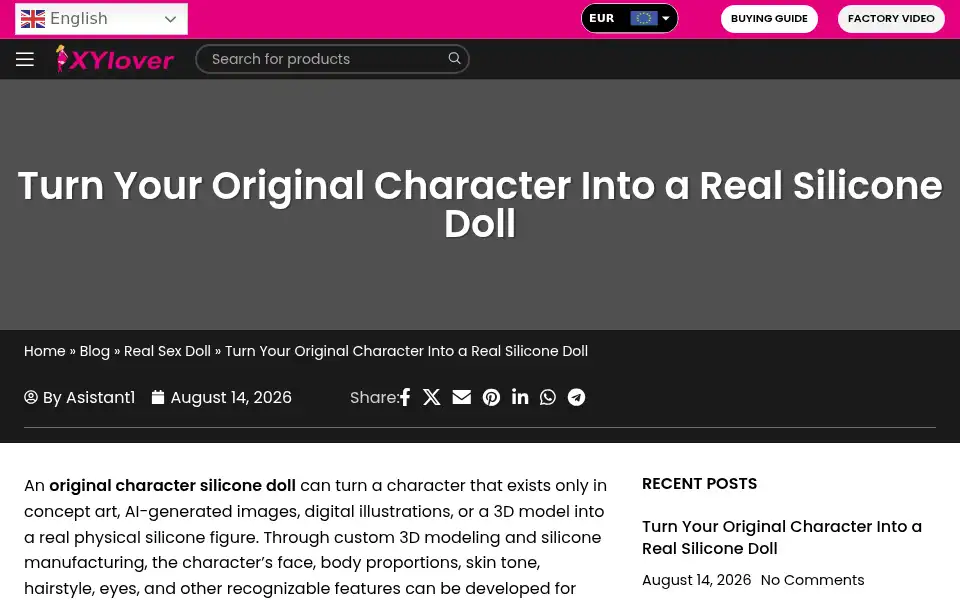Screenshot of xylover.com