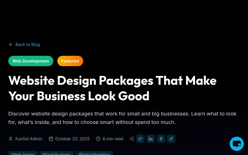 Screenshot of xynsol.com