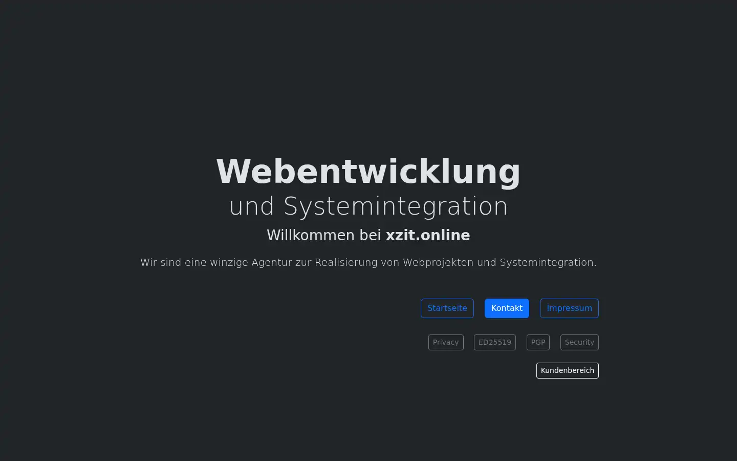 Screenshot of xzit.de