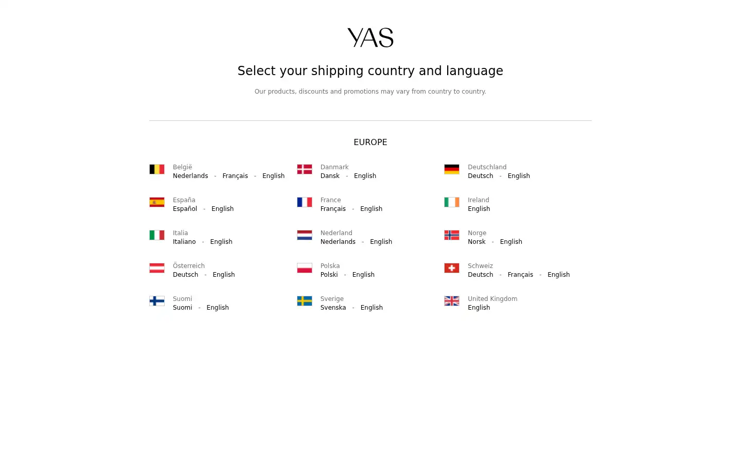 Screenshot of y-a-s.com