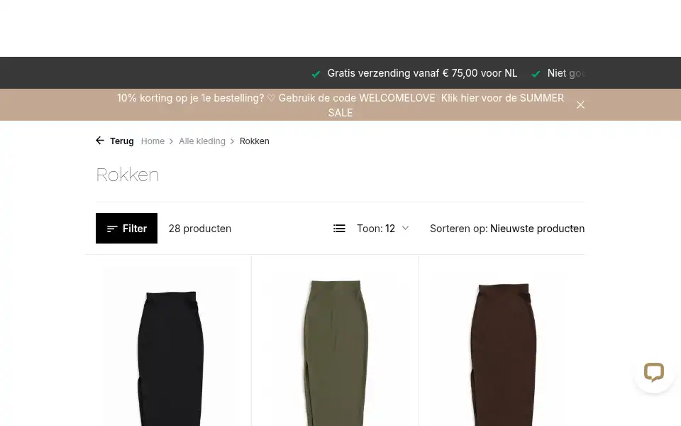Screenshot of yab-fashion.nl