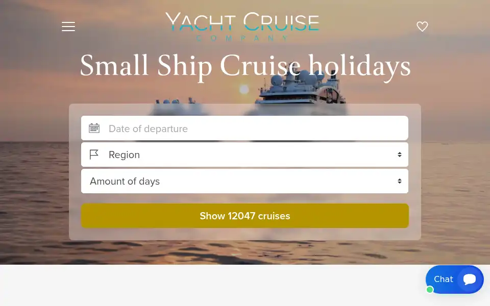 Screenshot of yachtcruisecompany.com