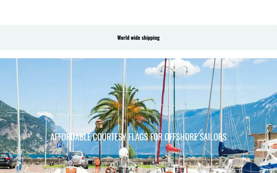 Screenshot of yachtflags.com