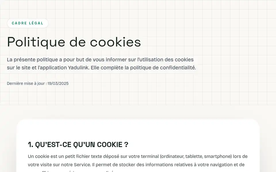 Screenshot of yadulink.com