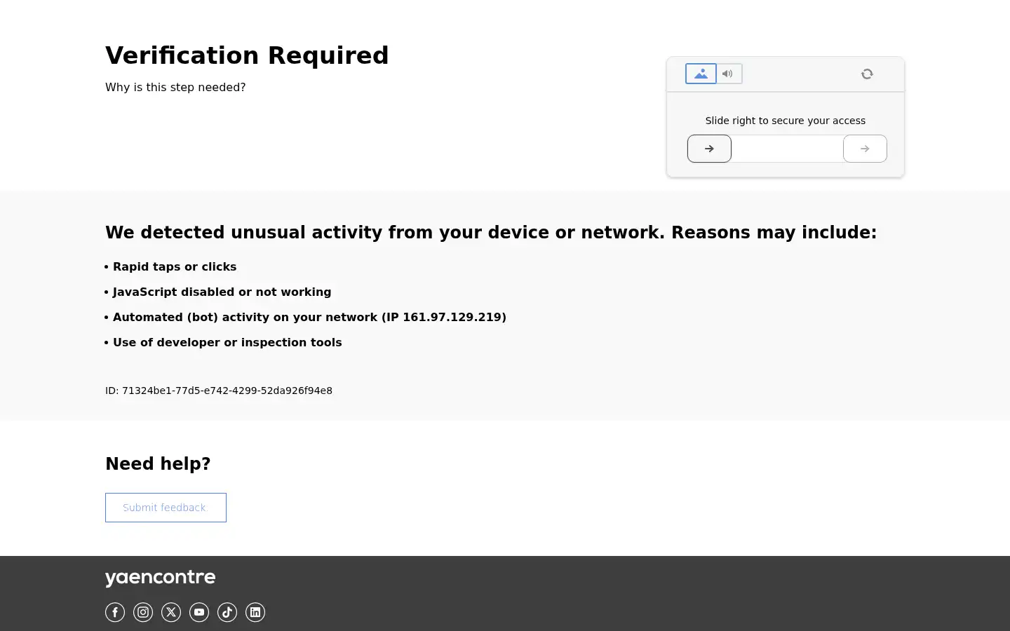 Screenshot of yaencontre.com