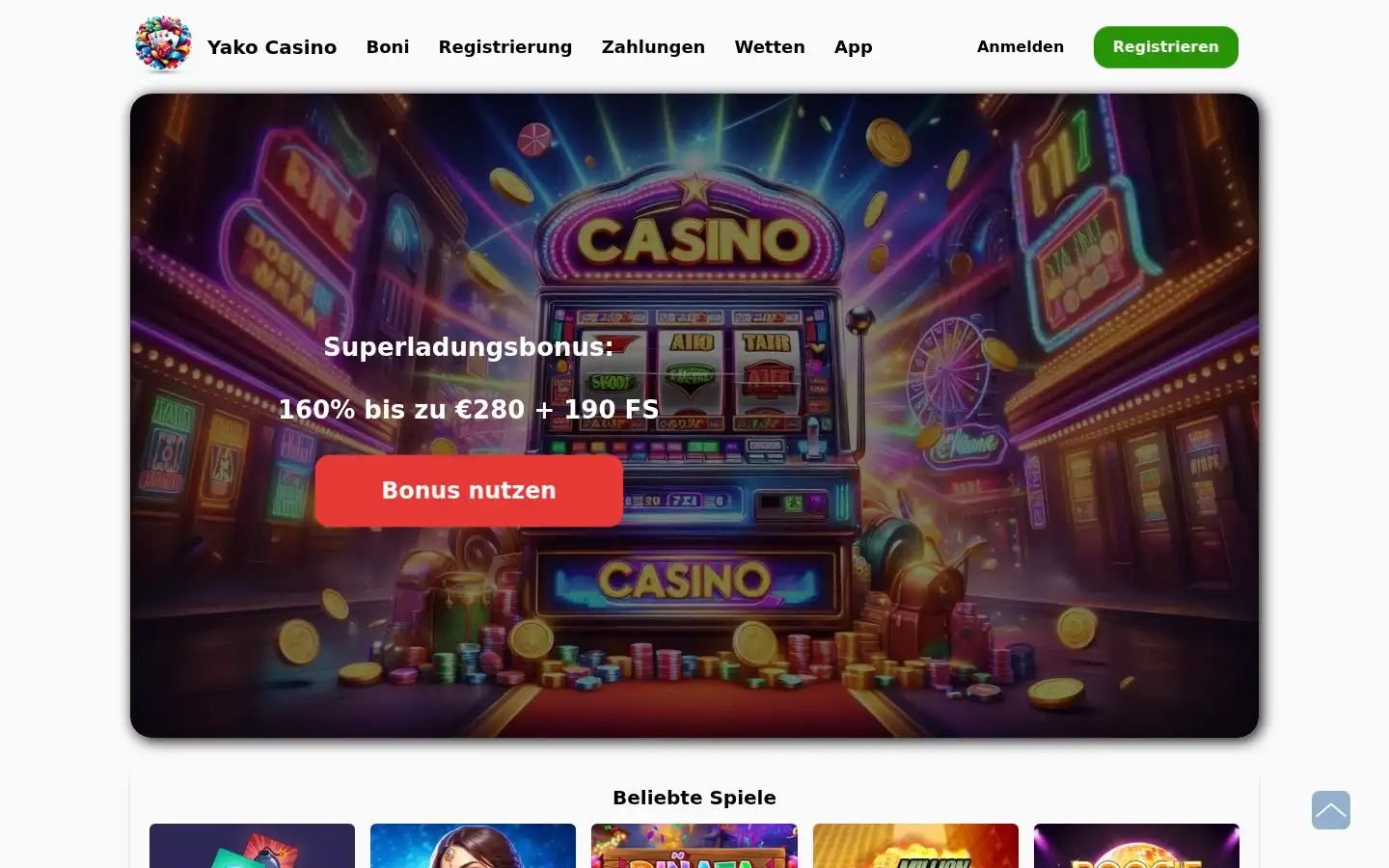 Screenshot of yakodo.de