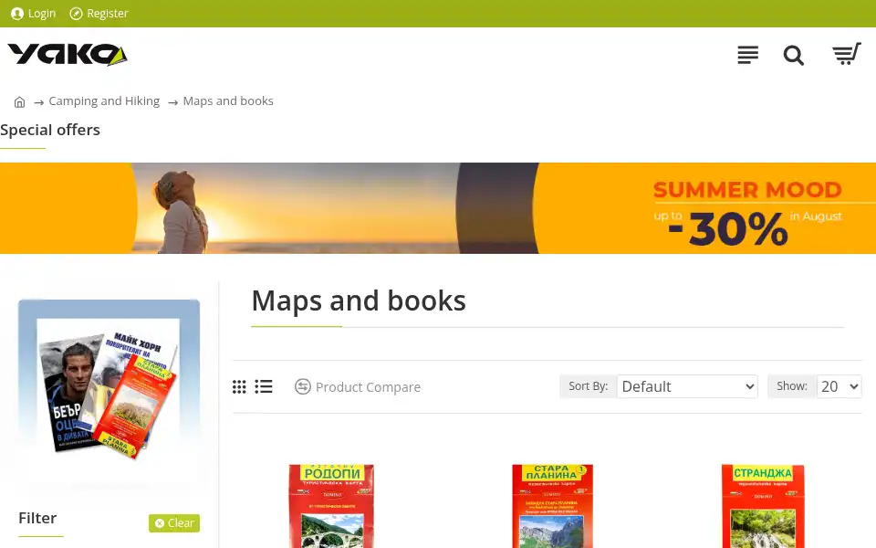 Screenshot of yakosport.eu