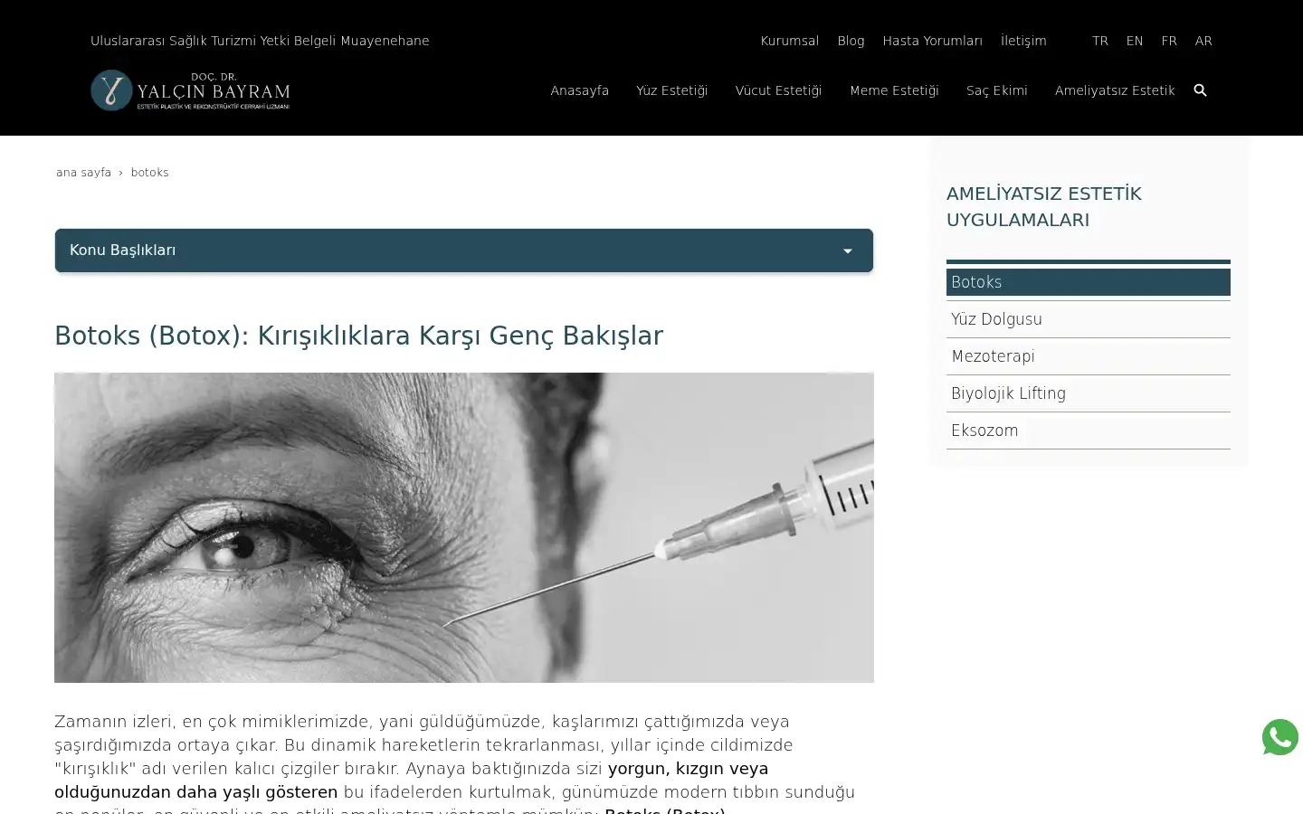 Screenshot of yalcinbayram.com.tr