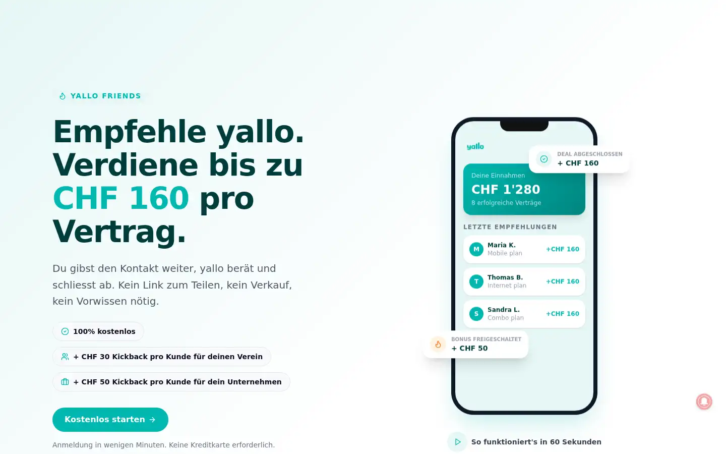 Screenshot of yallo-friends.ch