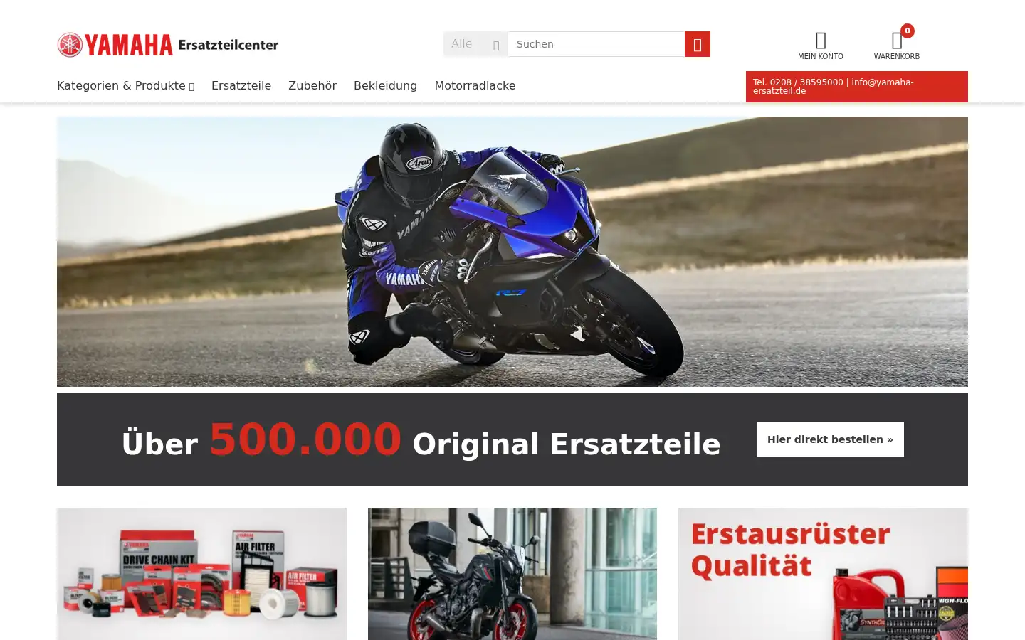 Screenshot of yamaha-ersatzteil.de