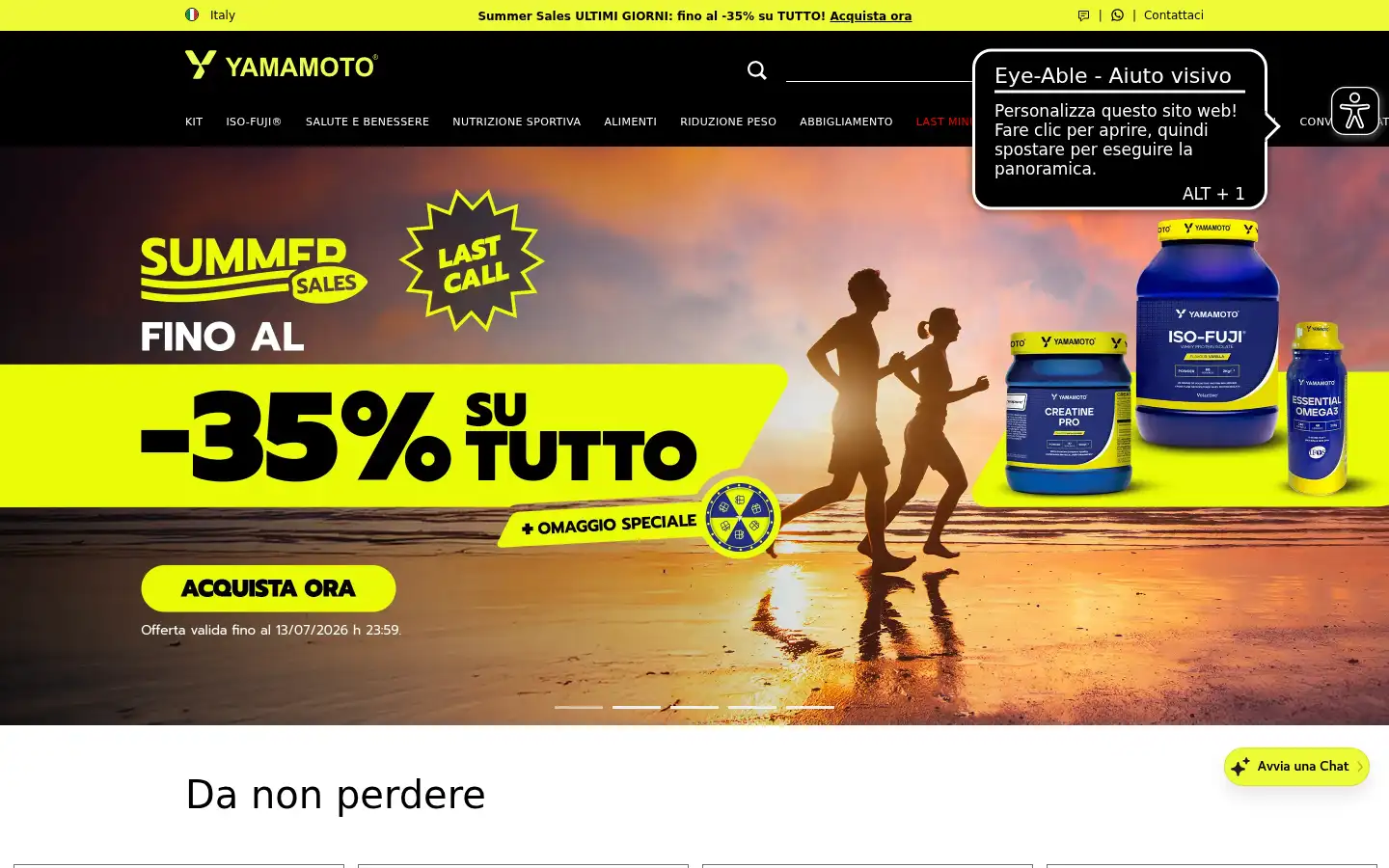 Screenshot of yamamotonutrition.com